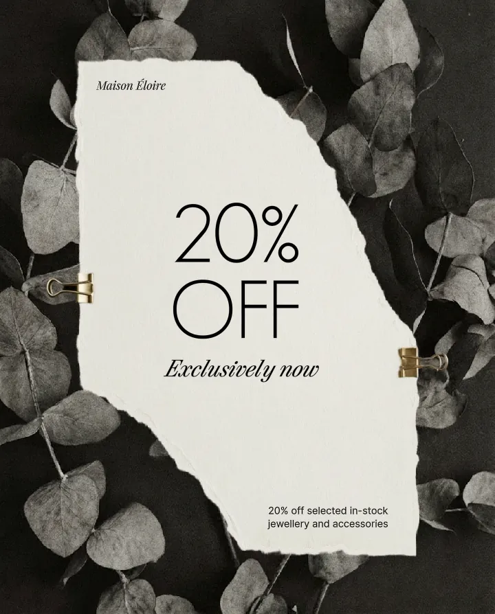 Exclusive 20% Sale