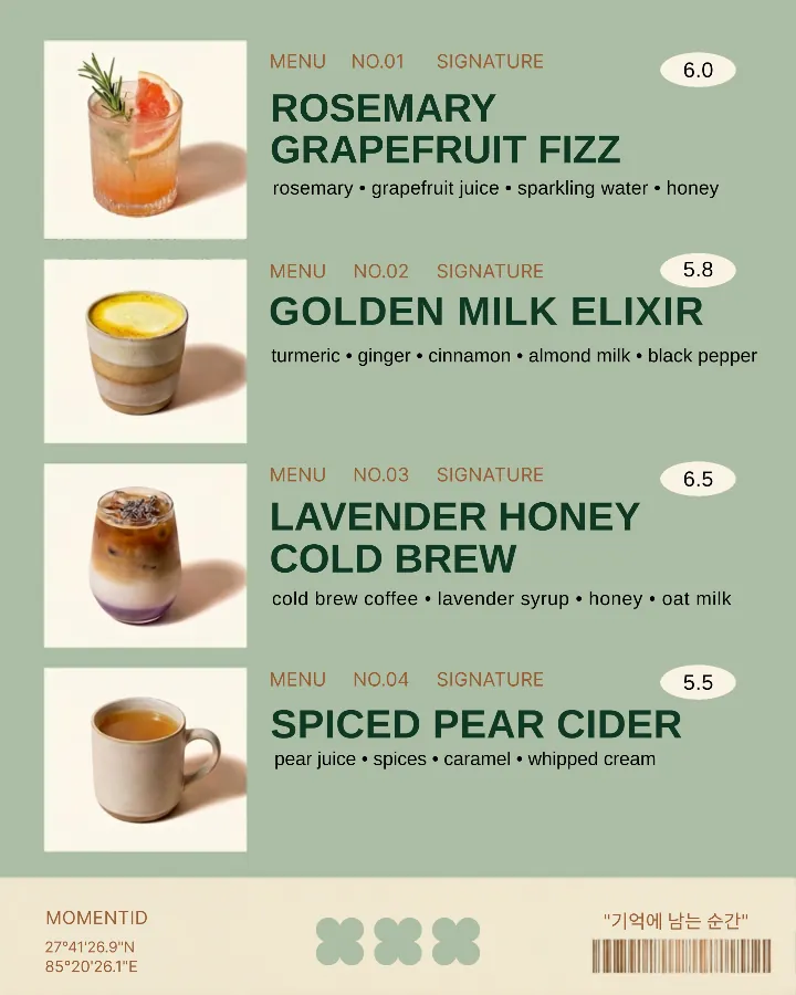 Spring Cafe New Menu
